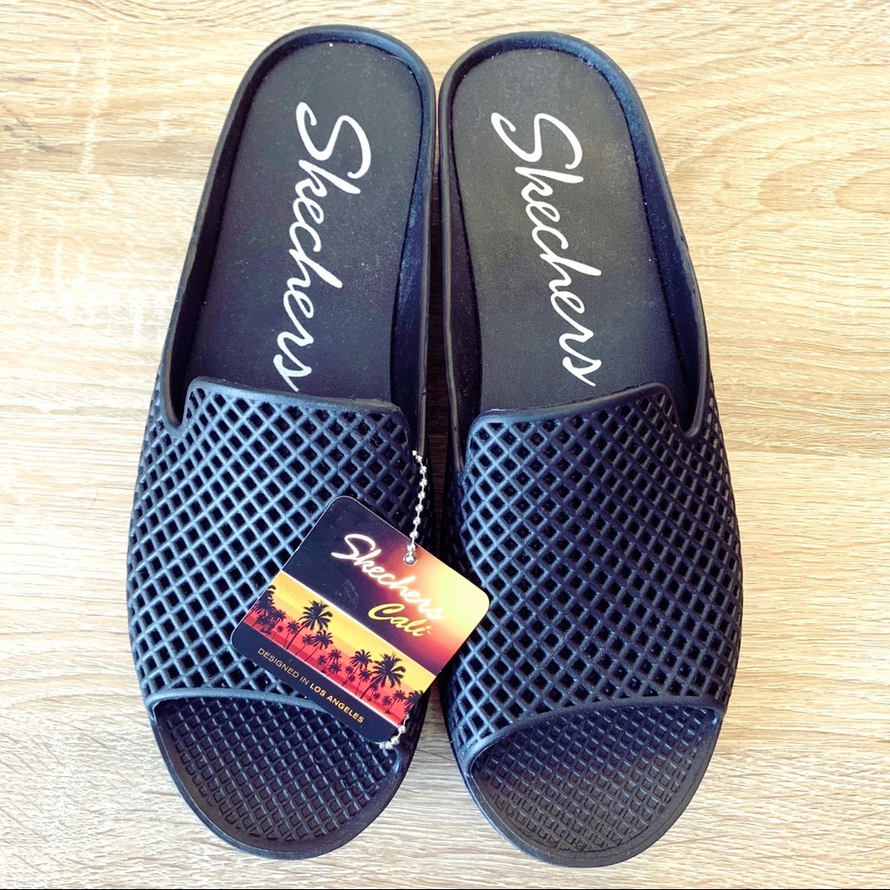 COPY - NWT - Skechers Cali Glitz Wedge Slides